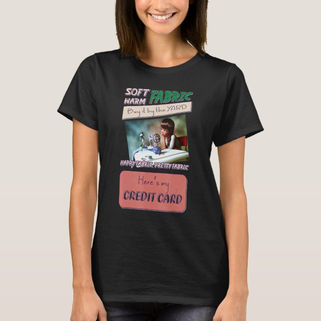 Camiseta Cosecha para mujeres Tejido Crazy Quilt Lady Craft (Anverso)