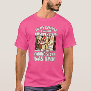 Camiseta Cosecha para mujeres Tejido Crazy Quilt Lady Craft