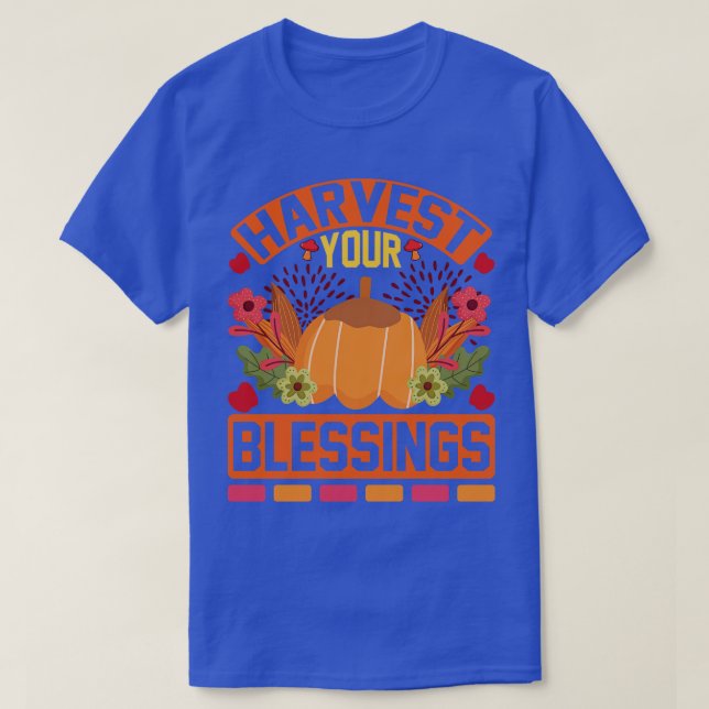 Camiseta Cosecha tus bendiciones (Diseño del anverso)