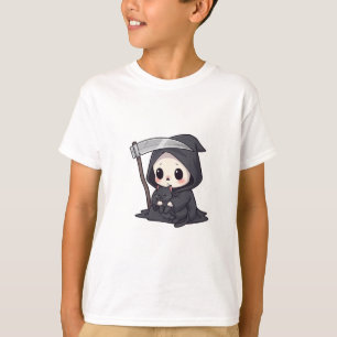 Camiseta Cosechador de almas Chibi con niños de gato negro