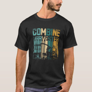 Camiseta Cosechador de combinación retro vintage
