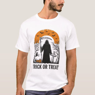 Camiseta Cosechador de Halloween Truco o Trato Vintage Espe