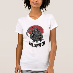 Camiseta Cosechador Sombrío Arte de Grabado Vintage de Hall