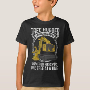 Camiseta Cosechadora forestal de Chiste de tala de árboles