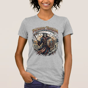 Camiseta Cosechadora Zombie Apocalíptica Patriótica de la L