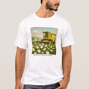 Camiseta Cosechando la carpeta de cultivos en Manila.