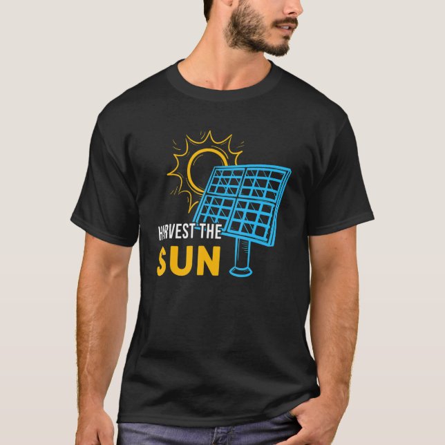 Camiseta Cosechar Los Paneles Solares Solares Generadores P (Anverso)