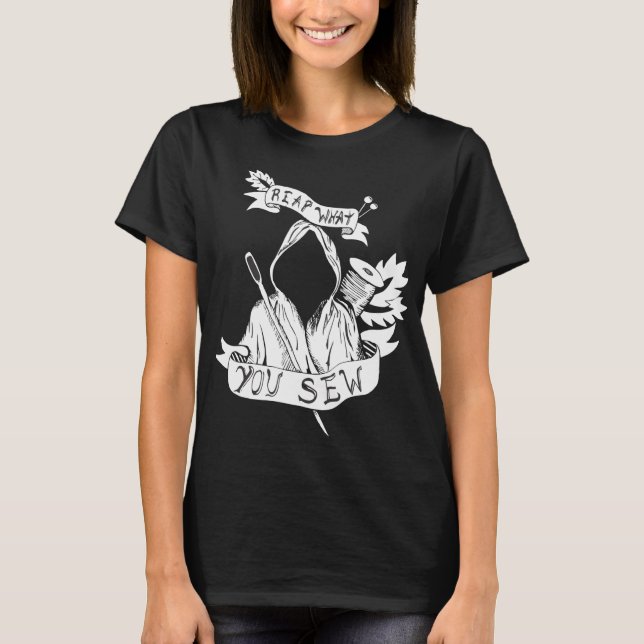 Camiseta Coseche lo que usted cose (Anverso)