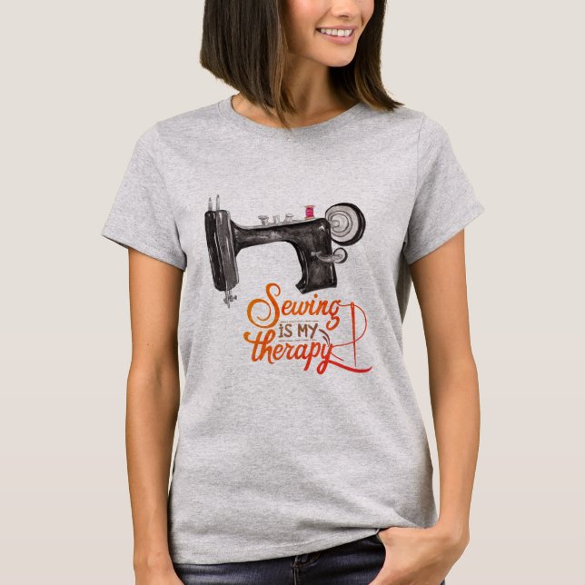 Camiseta Coser Es Mi Terapia (Anverso)