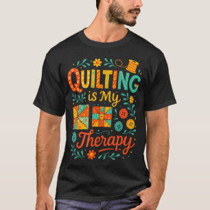 Camiseta Coser Es Mi Terapia - Humor Divertido De Costura