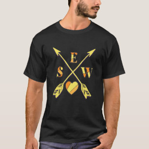 Camiseta Coser Flecha Costura Colcha Colchero Patchwork Art