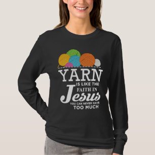 Camiseta Coser Jesús Edredón Hilo Aguja Cristiano