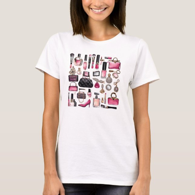 Camiseta Cosméticos maquillan cepillos de labios de Nailpol (Anverso)