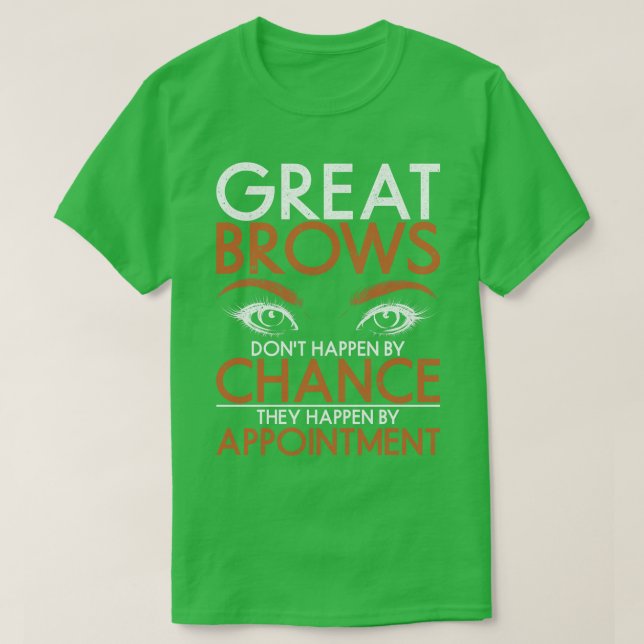 Camiseta Cosmetóloga Beauty Eyebrow Funny Brow (Diseño del anverso)