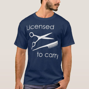 Camiseta Cosmetólogo Con Licencia Para Llevar Cosmetologí