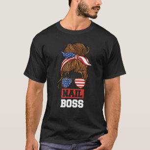 Camiseta Cosmetólogo manicurista Nail Boss