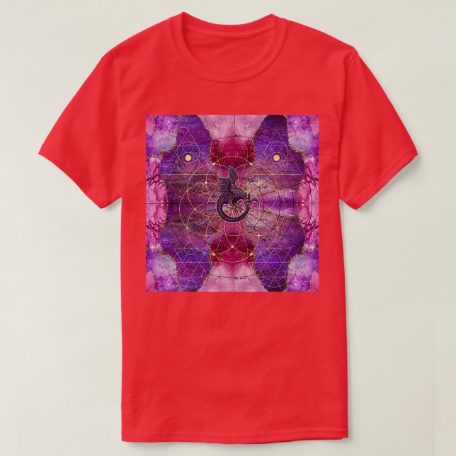 Camiseta Cosmic Alchemy Dragon Ouroboros (Diseño del anverso)