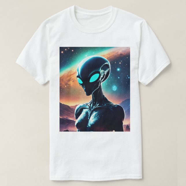 Camiseta Cosmic Alien Encounter T-Shirt (Diseño del anverso)