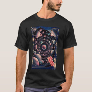 Camiseta Cosmic Bacon Adventure Surreal Plants Art Space L