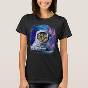 Camiseta Cosmic Cat Space Astrocat In The Galaxy Graphic T-