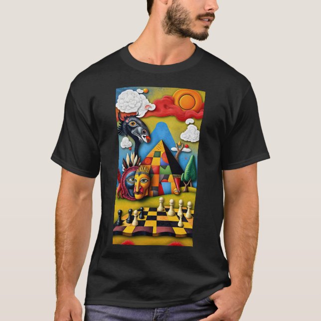 Camiseta cosmic chess (Anverso)