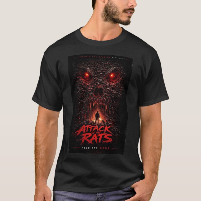 Camiseta Cosmic Eye™ – Attack of the Rats “Feed the Gods”  (Anverso)