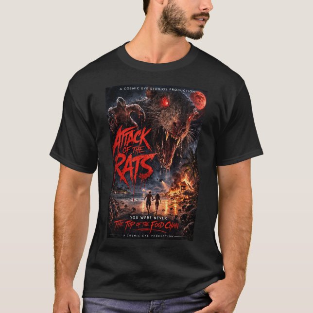 Camiseta Cosmic Eye™ – El ataque de las ratas “Cadena alime (Anverso)