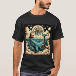 Camiseta Cosmic Fox â€“ Pescando en el Tiempo