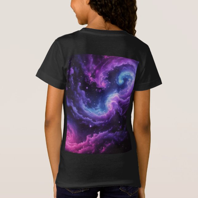 Camiseta Cosmic Galaxy Nebula Abstract Space Art Design (Reverso)