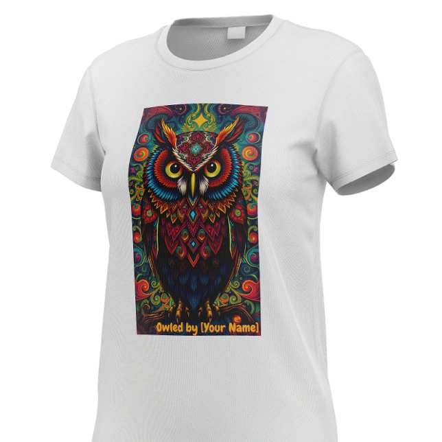 Camiseta Cosmic Mandala Owl (Subido por el creador)
