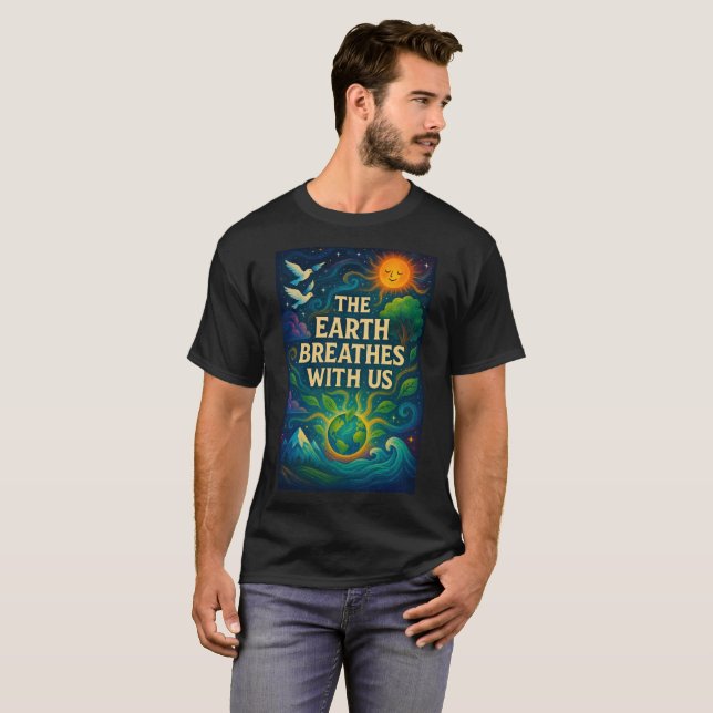 Camiseta Cosmic Nature Art Print  (Anverso completo)