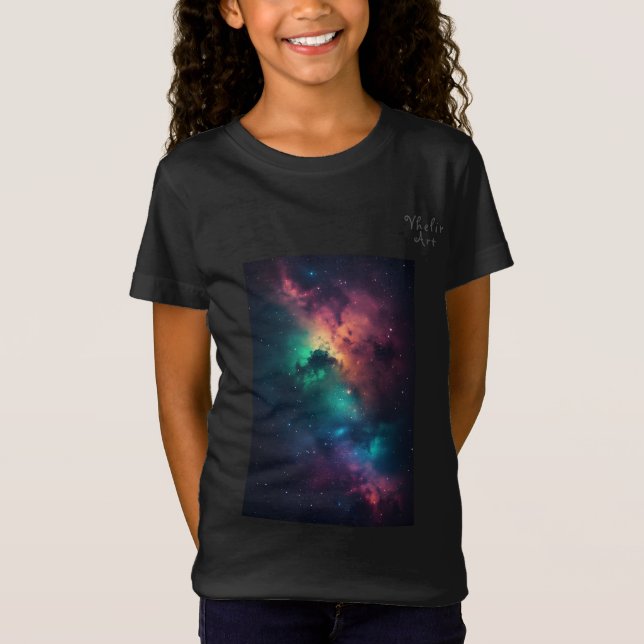 Camiseta Cosmic Nebula Gaming Design (Anverso)