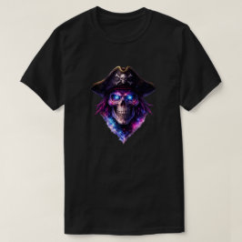 Camiseta Cosmic Pirate Skull Galaxy Graphic T-Shirt