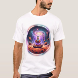 Camiseta Cosmic Sadhu: Mars Meditation Galaxy Art