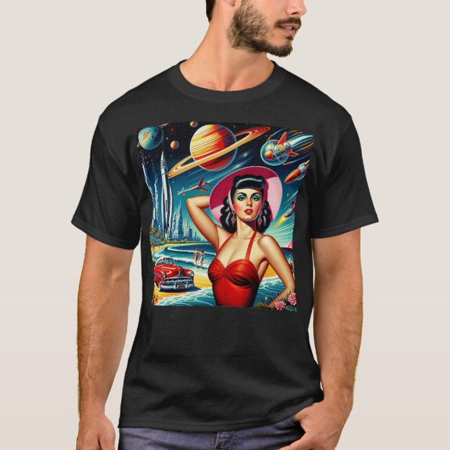 Camiseta Cosmic Space Illustration (Anverso)