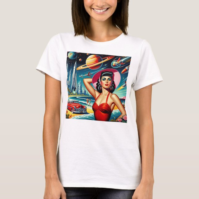 Camiseta Cosmic Space Illustration (Anverso)