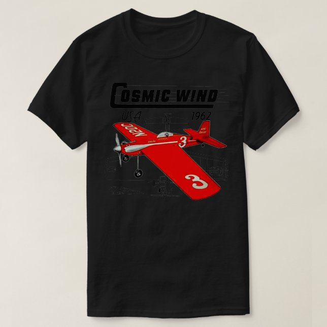 Camiseta Cosmic Wind Control Line RC Model Airplane Premium (Diseño del anverso)
