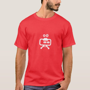 Camiseta Cosmicity Logobot T rojo