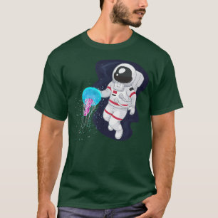 Camiseta Cosmonaut Space Jelly Fish Astronaut Science Galay