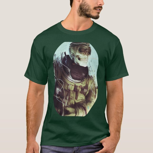 Camiseta Cosmonauta del cráneo (Anverso)