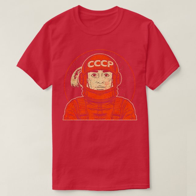 Camiseta Cosmonauta soviético 4 (Diseño del anverso)