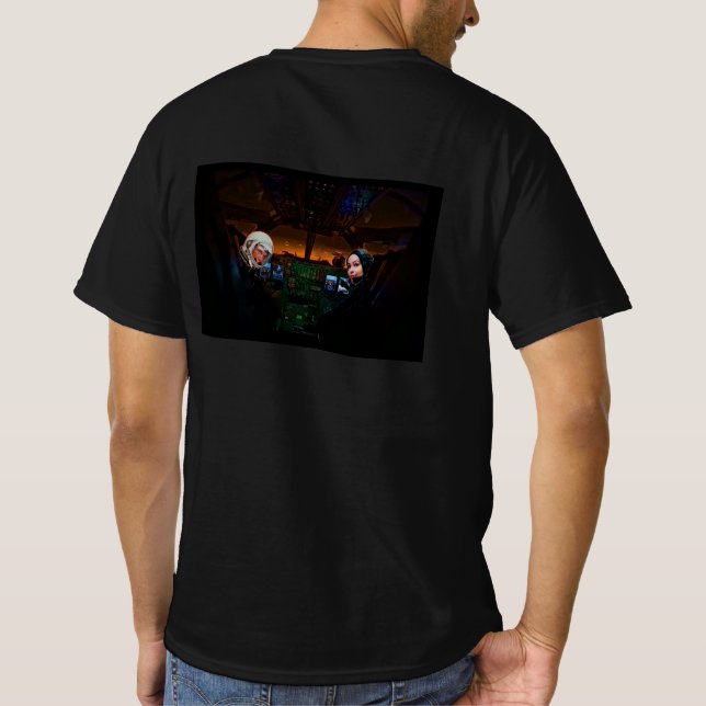 Camiseta Cosmonautas estelares (Reverso)