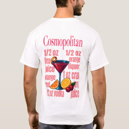 Camiseta Cosmopolitan T-Shirt – Chic Pink Martini Cocktail