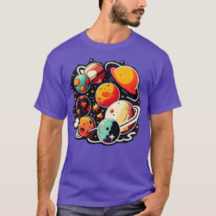 Camiseta Cosmos artísticos de planetas