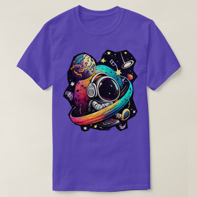 Camiseta Cosmos de arte (Diseño del anverso)