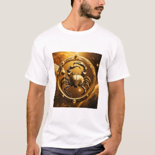 Camiseta "Cosmos del Escorpio Dorado: Tee Planetario"