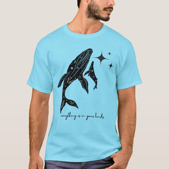 Camiseta "Cosmos en Tus Manos" (Anverso)