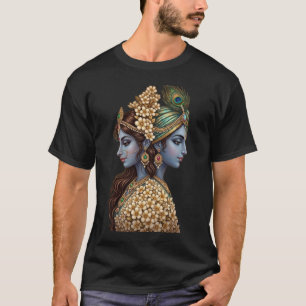 Camiseta Cosmos Infinito Radha Krishna Arte Divino Timbre T