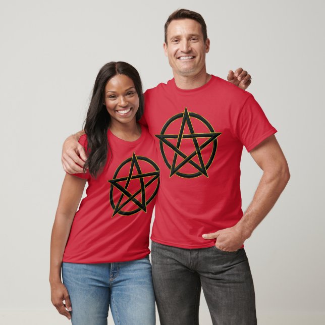 Camiseta Cosmos sombreados: Pentagram Obsidiano (Unisexo)