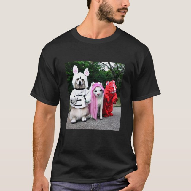 Camiseta Cosplay De Animales Cutos (Anverso)